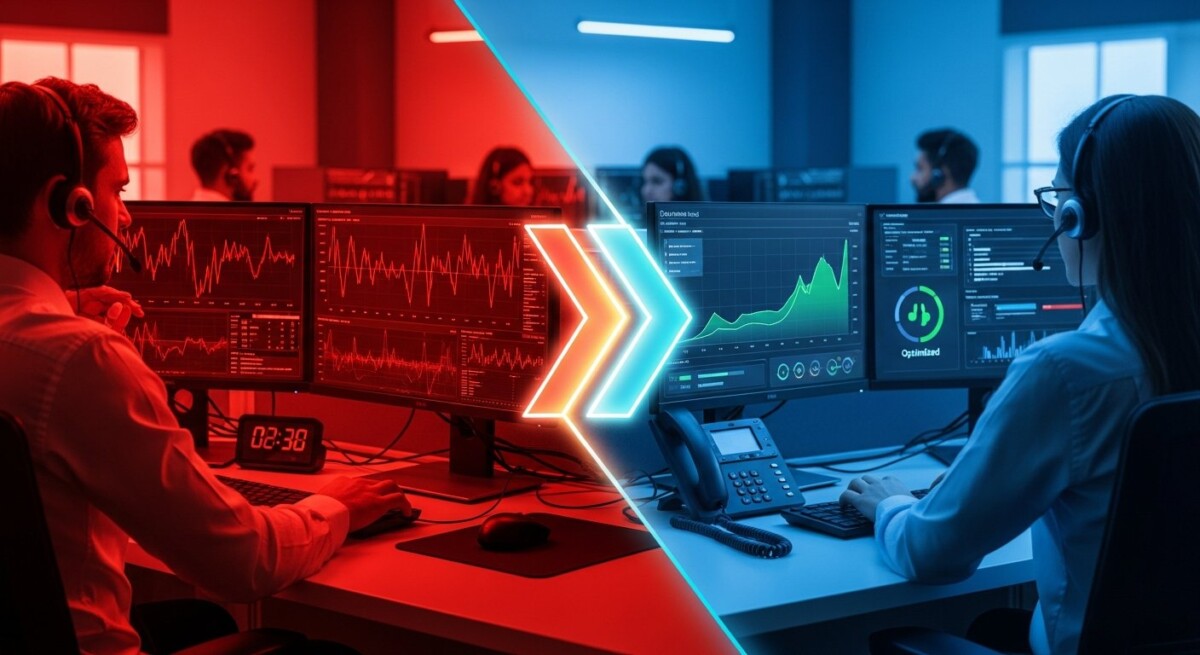 Dynamic bidding is optimized for high-volume call centers in peak hours